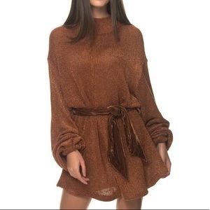 Free People Knit Long Sleeve Sweater Dress